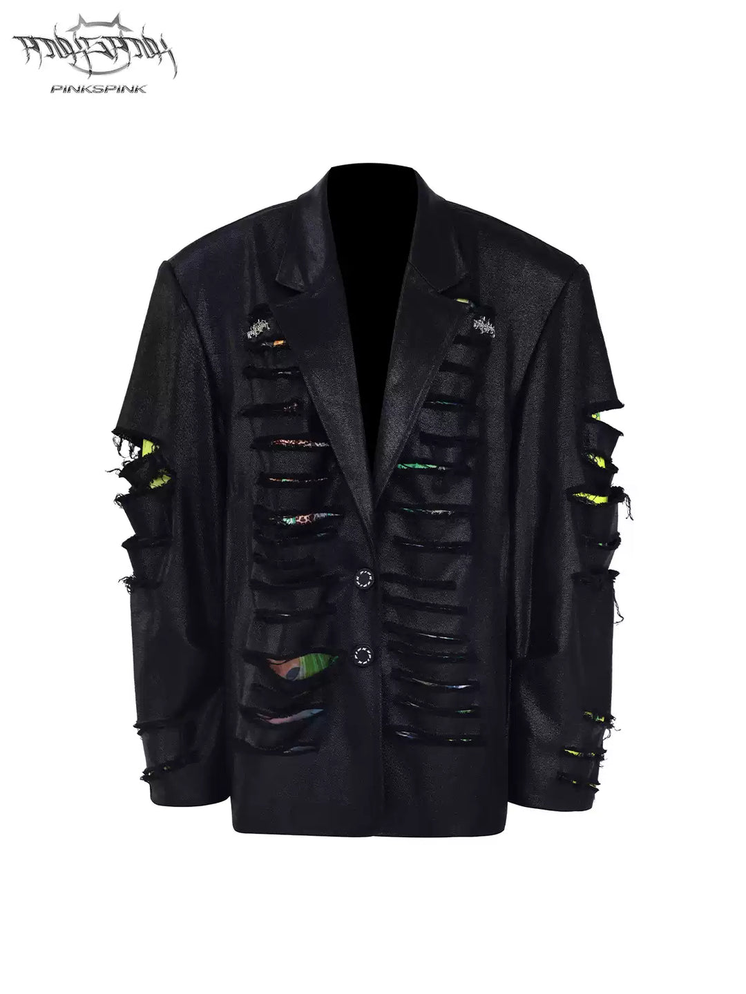 Y2K DESTROYED UNISEX SUIT JACKET