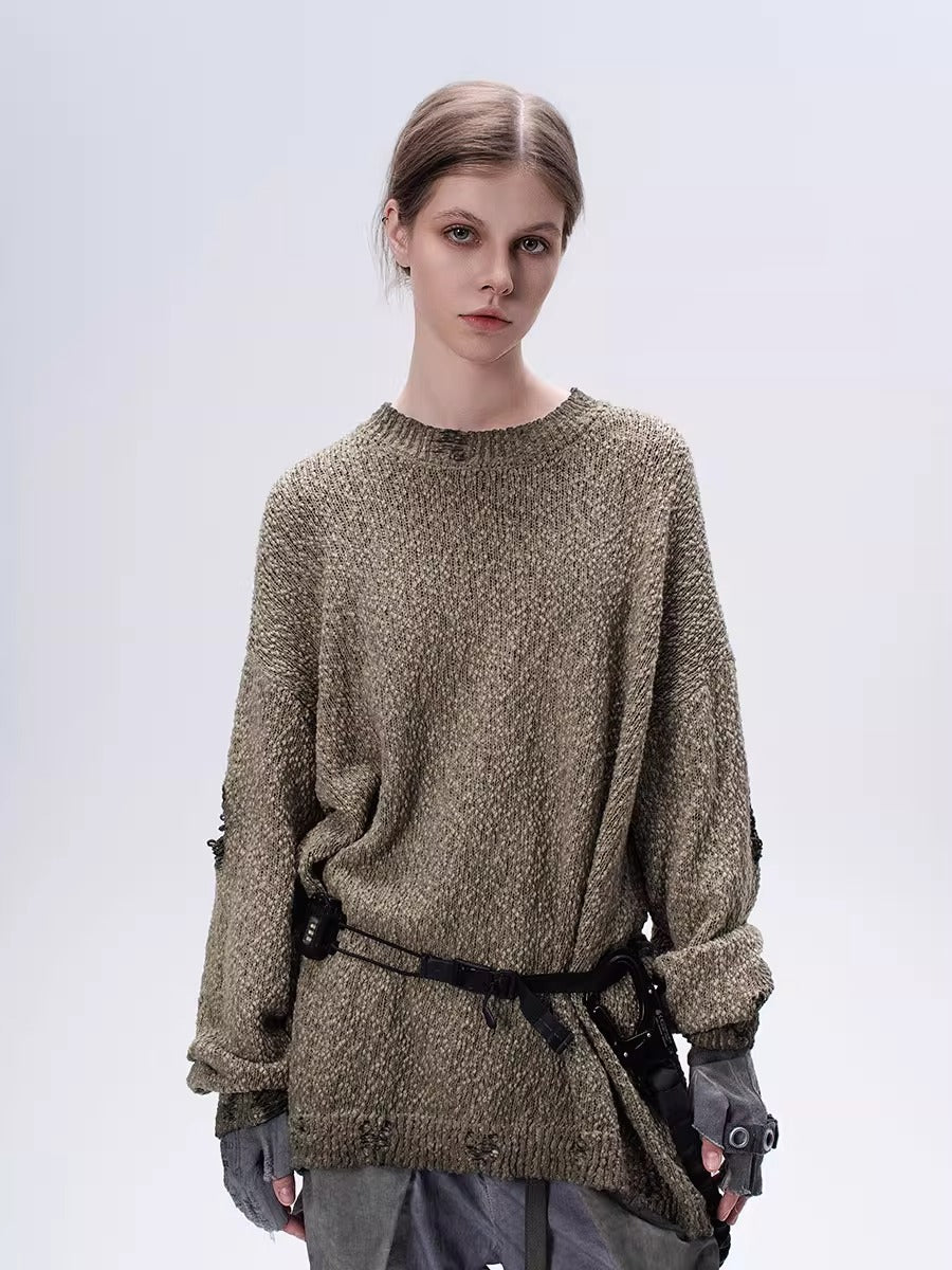 ARTEMIS dirty dye wasteland territory sweater