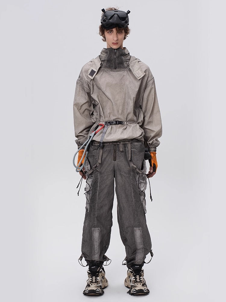 PIONEER dirty mesh heat dissipation function sweatshirt