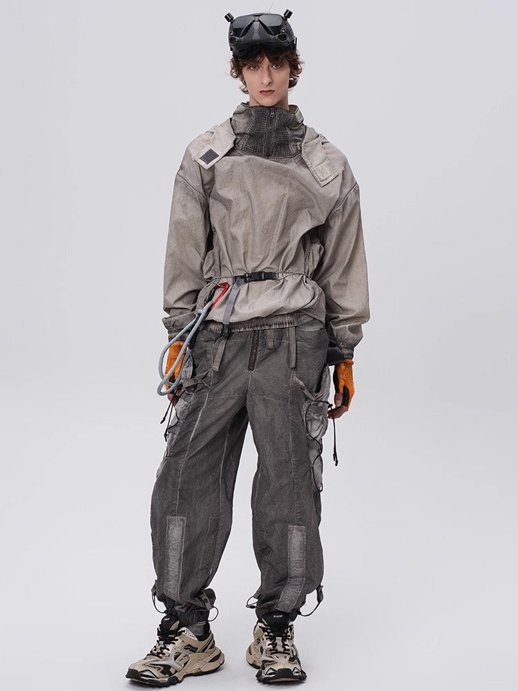 PIONEER dirty mesh heat dissipation function sweatshirt