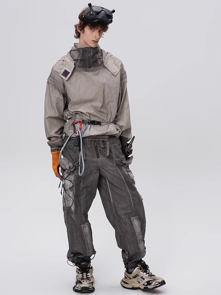 PIONEER dirty mesh heat dissipation function sweatshirt