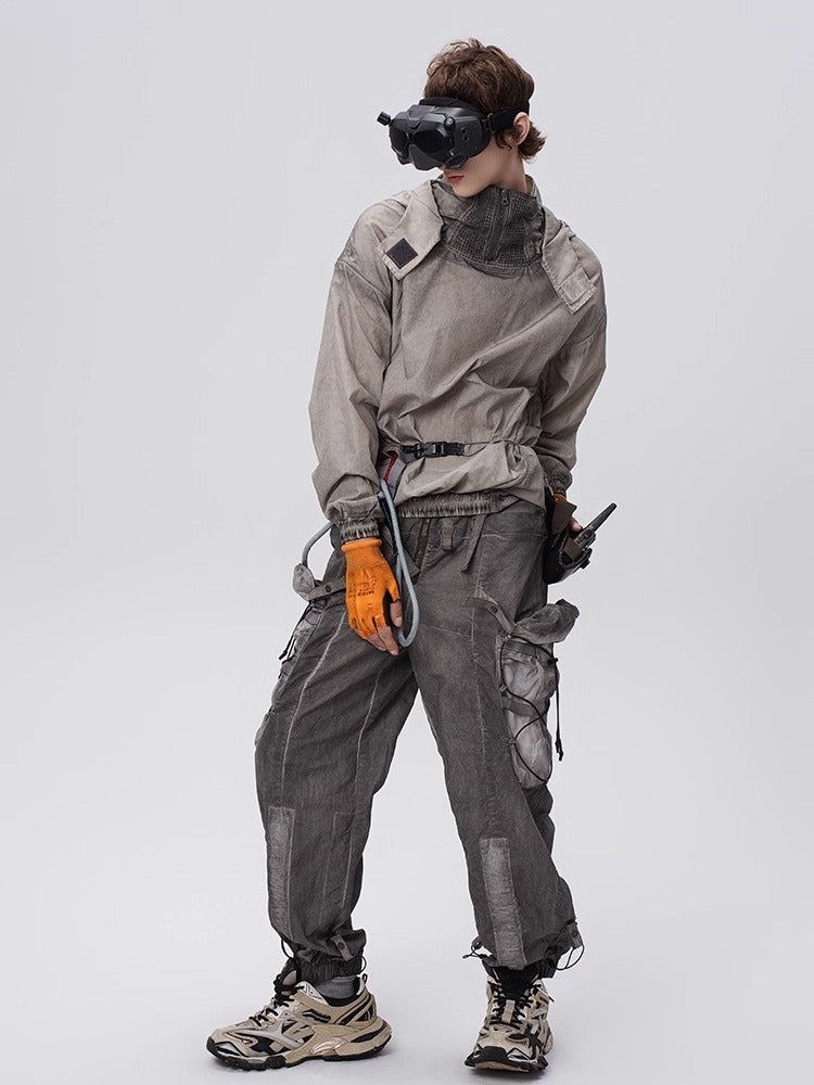 PIONEER dirty mesh heat dissipation function sweatshirt