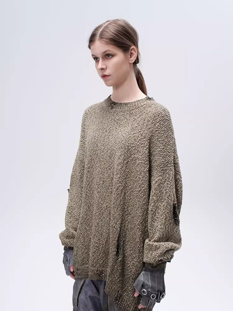 ARTEMIS dirty dye wasteland territory sweater