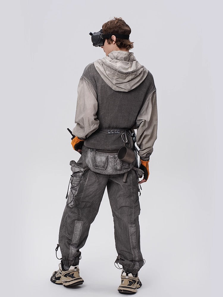 PIONEER dirty mesh heat dissipation function sweatshirt