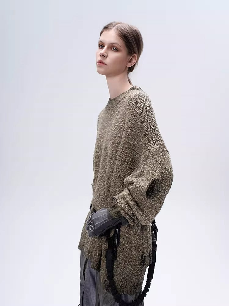 ARTEMIS dirty dye wasteland territory sweater