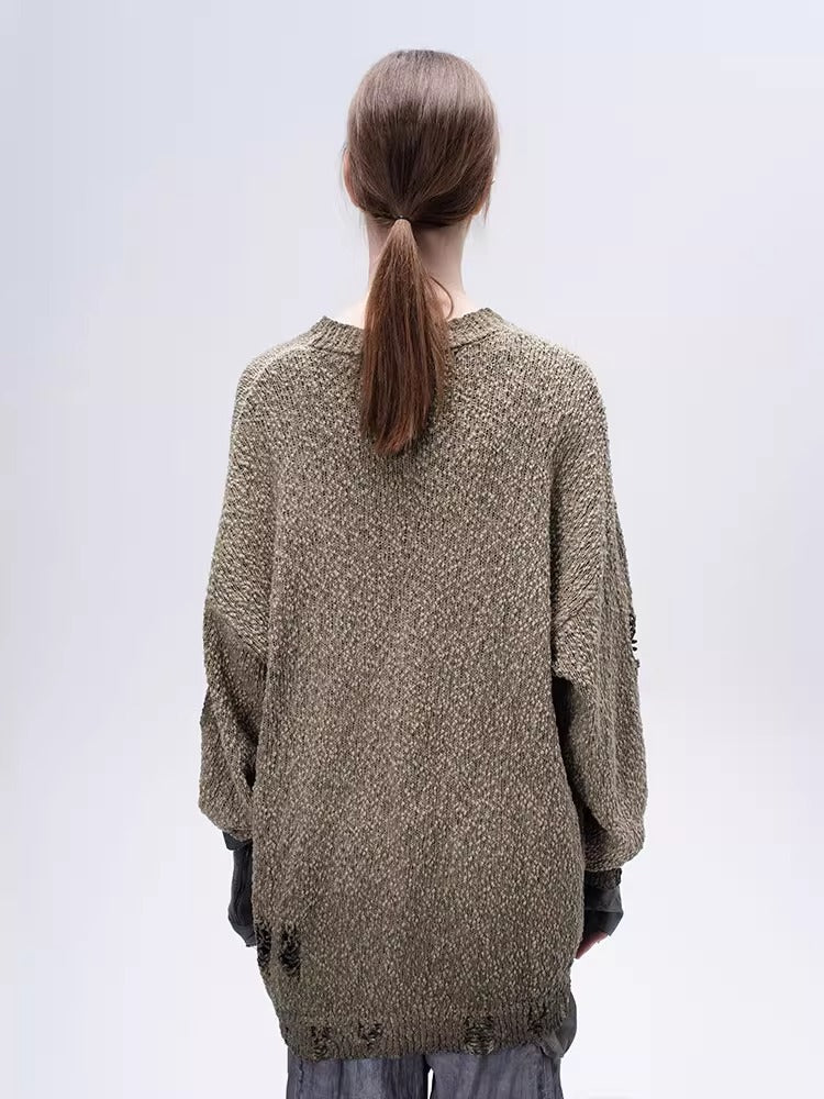 ARTEMIS dirty dye wasteland territory sweater