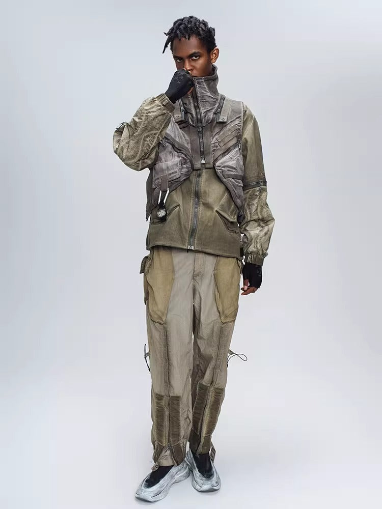 ENGINEER DIRT DYE functional hooded vest