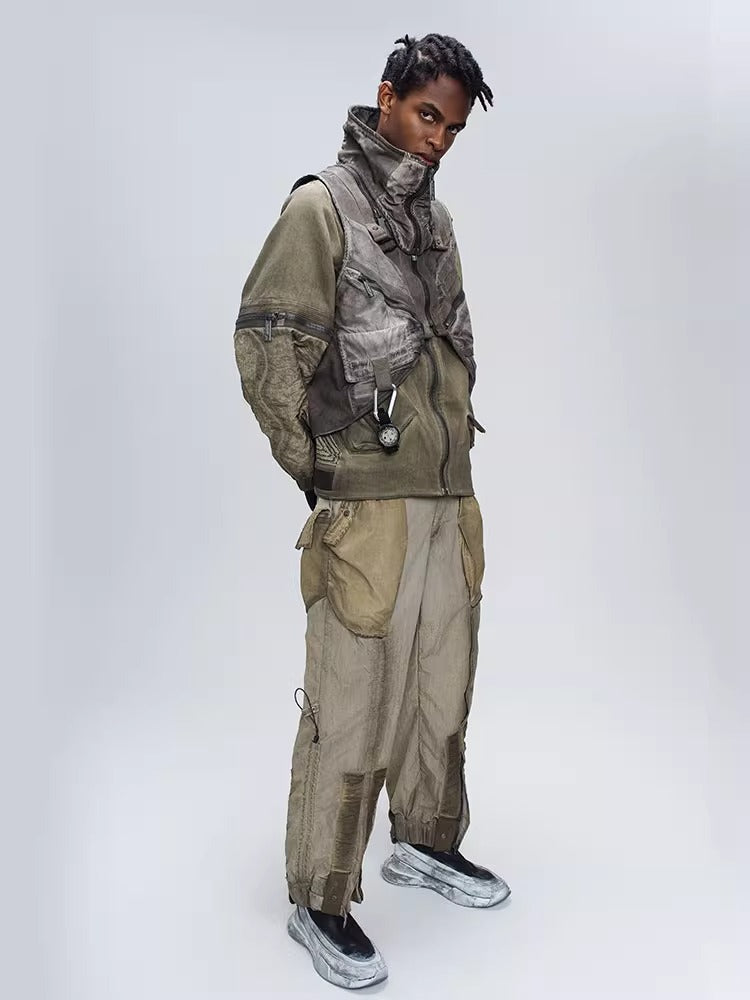ENGINEER DIRT DYE functional hooded vest