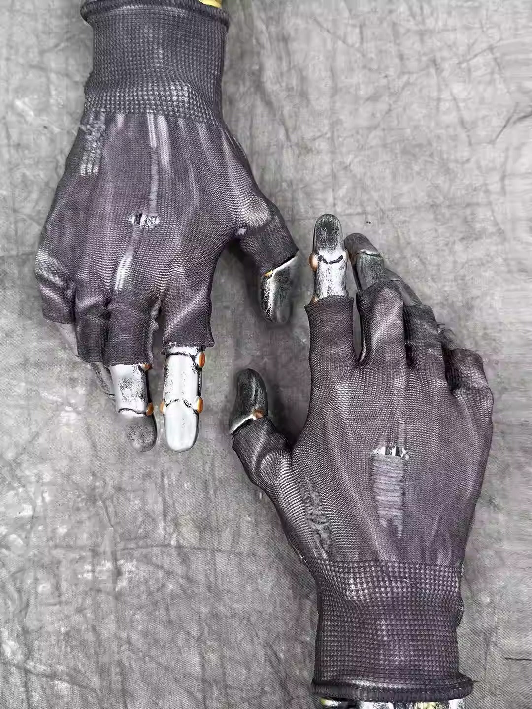 PRECISION CASTING dirty wasteland damage wear-resistant glue coated labor protection gloves