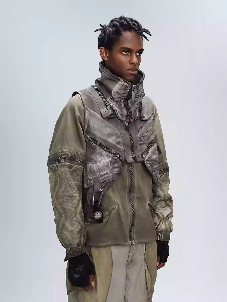 ENGINEER DIRT DYE functional hooded vest