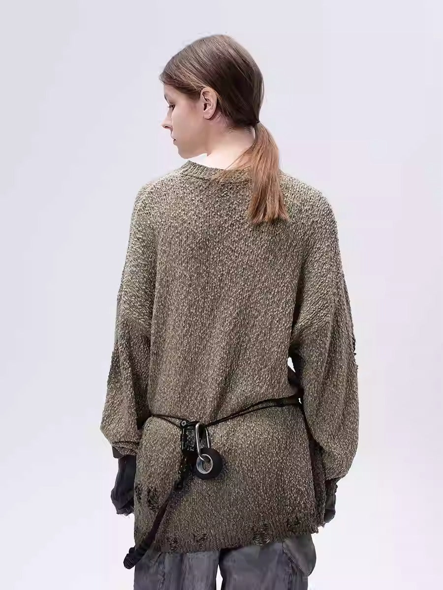 ARTEMIS dirty dye wasteland territory sweater