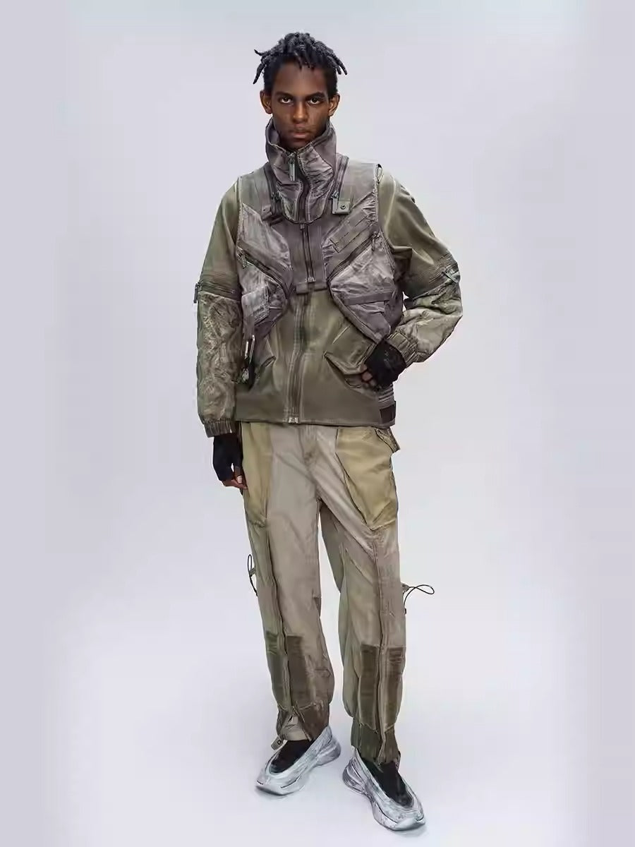 ENGINEER DIRT DYE functional hooded vest