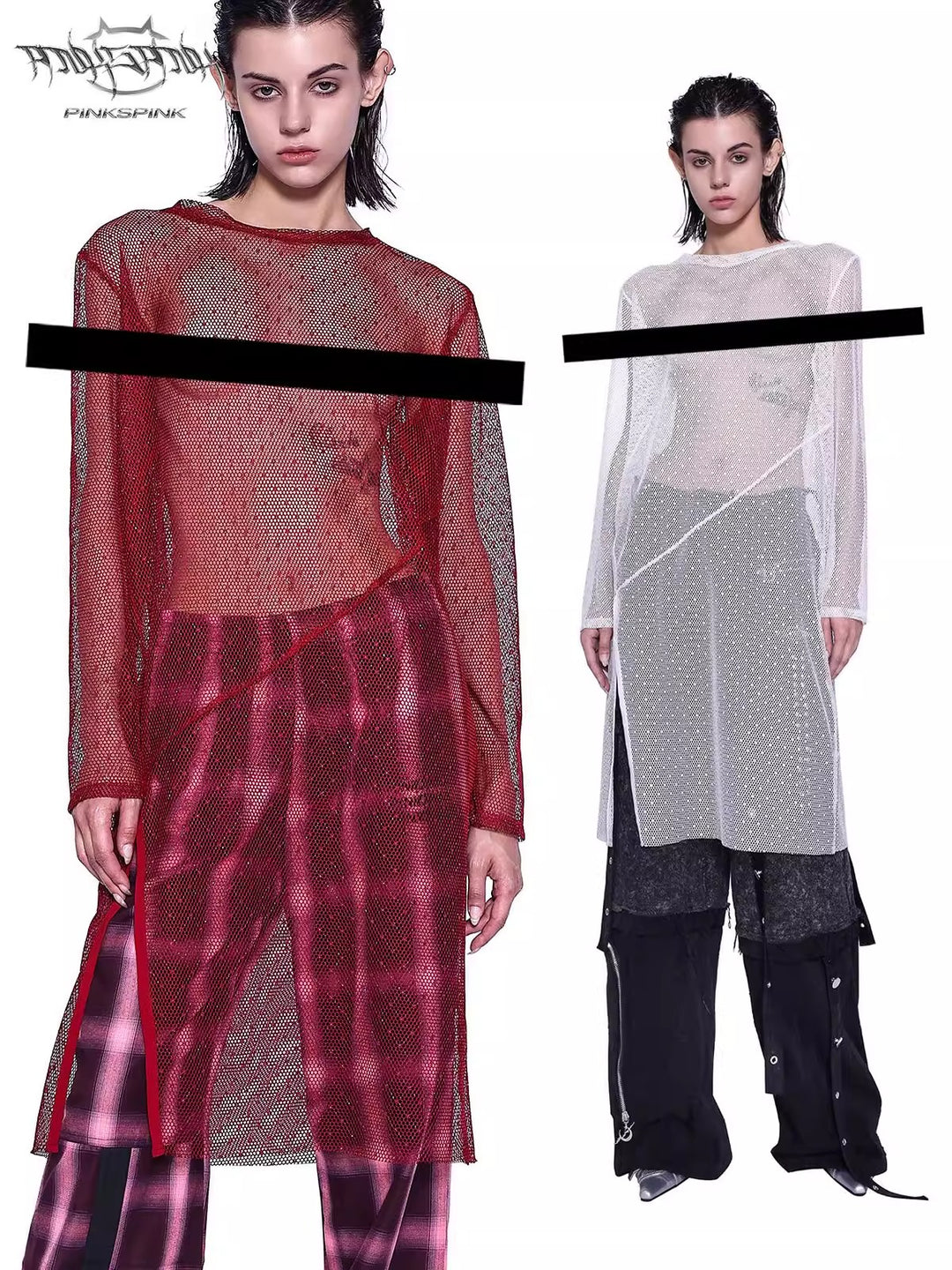 Y2K MESH BOTTOMING TEE