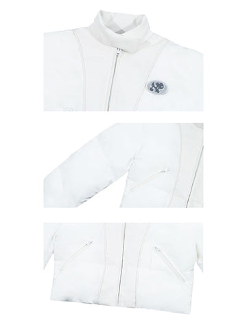 WHITE LAMB padded jacket