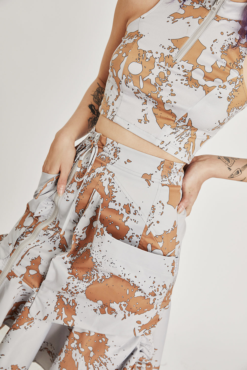 DIGICAMO zip-up vest - Dragon Star