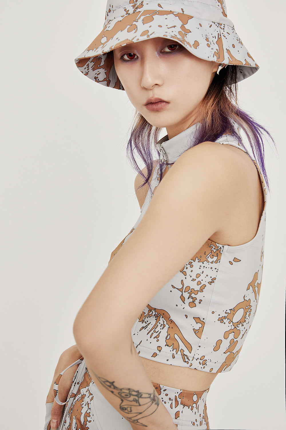 DIGICAMO zip-up vest - Dragon Star