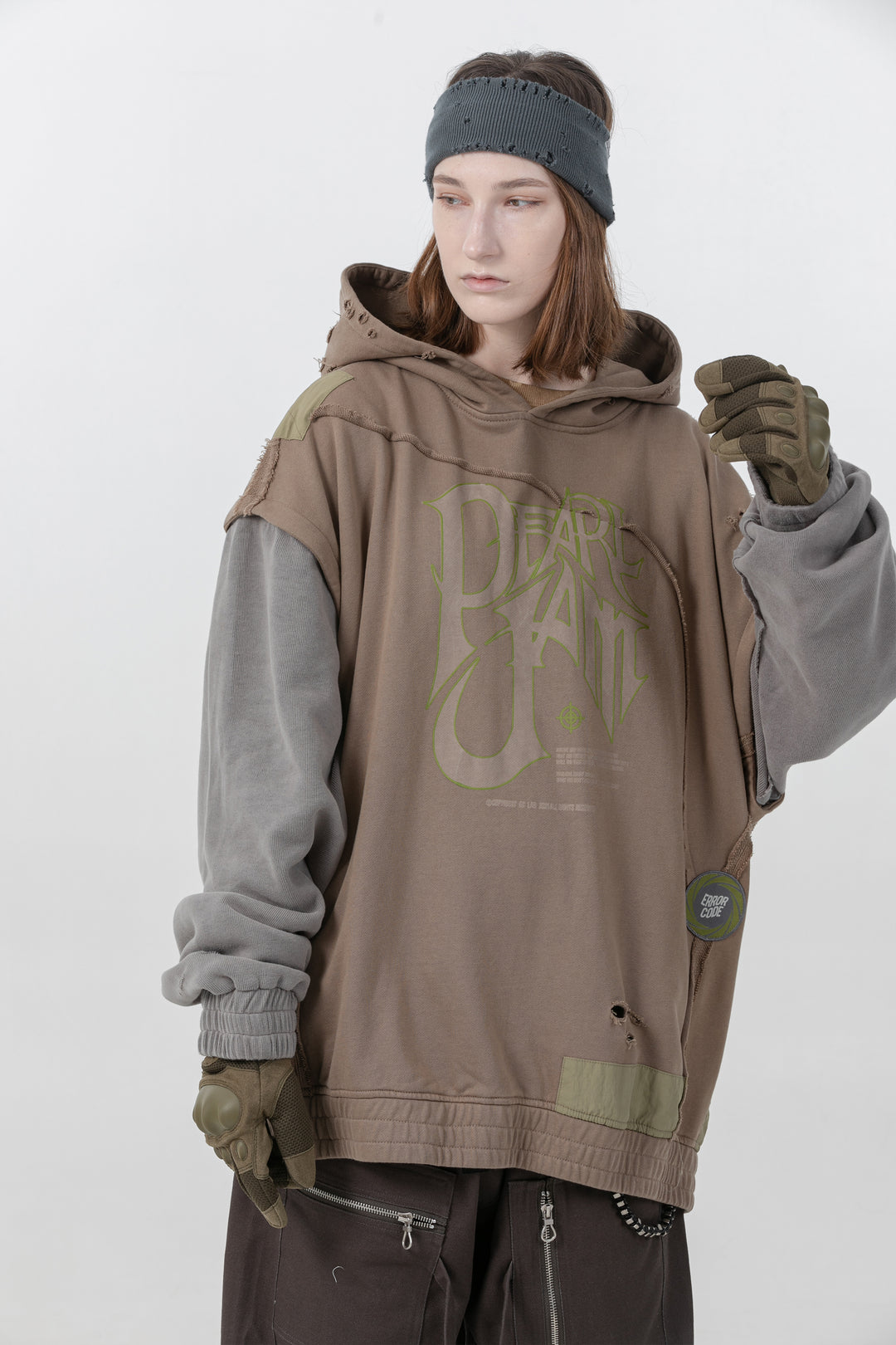 TRASHER detachable sleeve sweatshirt - Dragon Star