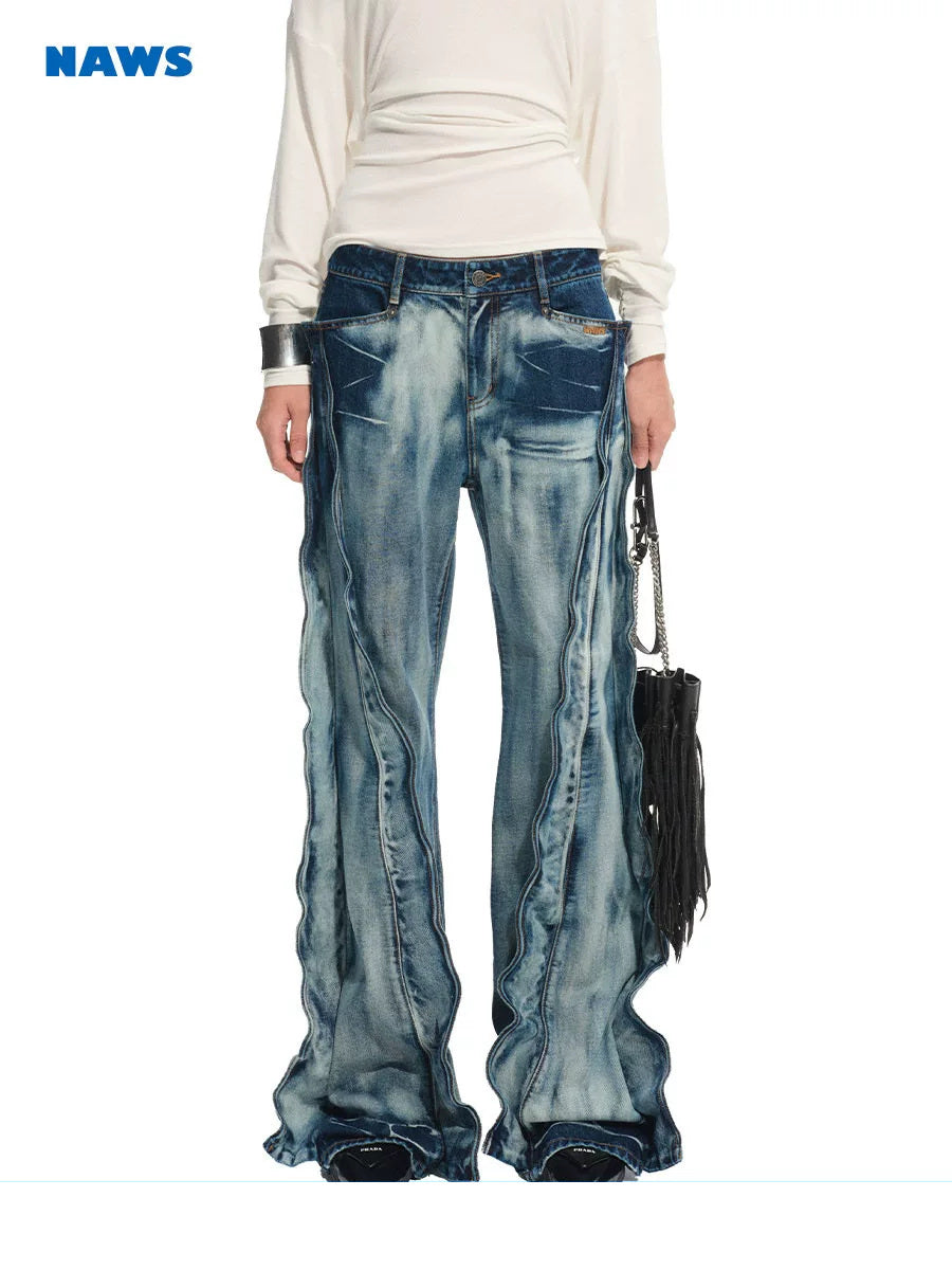 NAWS +5CM VOLCANO straight-leg jeans — view 1