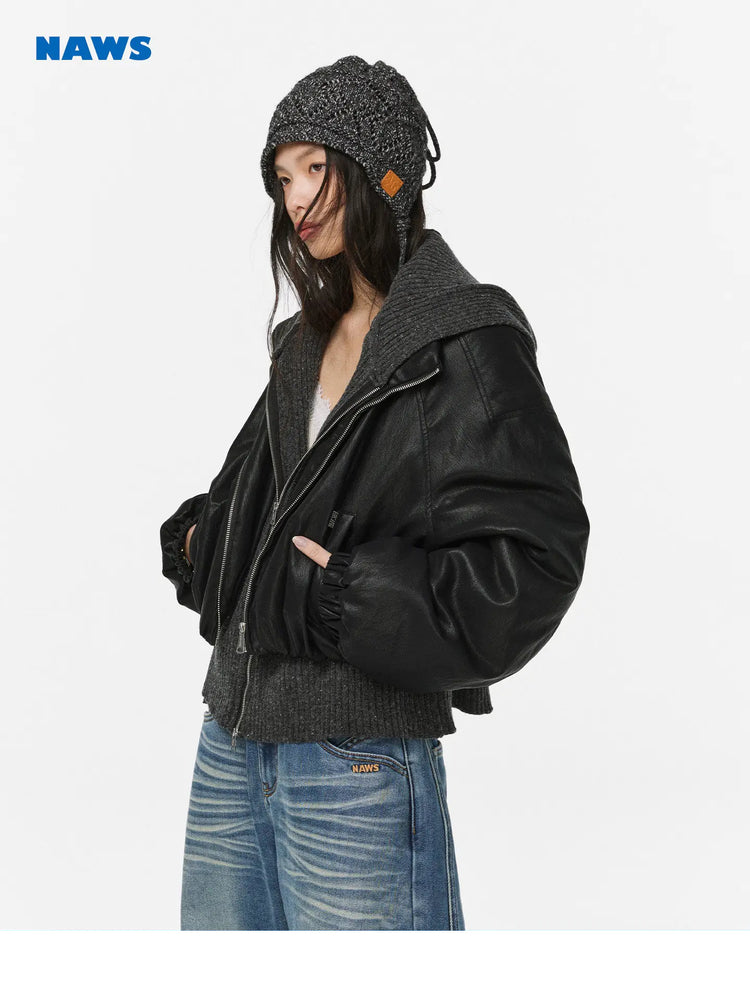 NAWS POLAR NIGHT layered hooded padded jacket — view 1