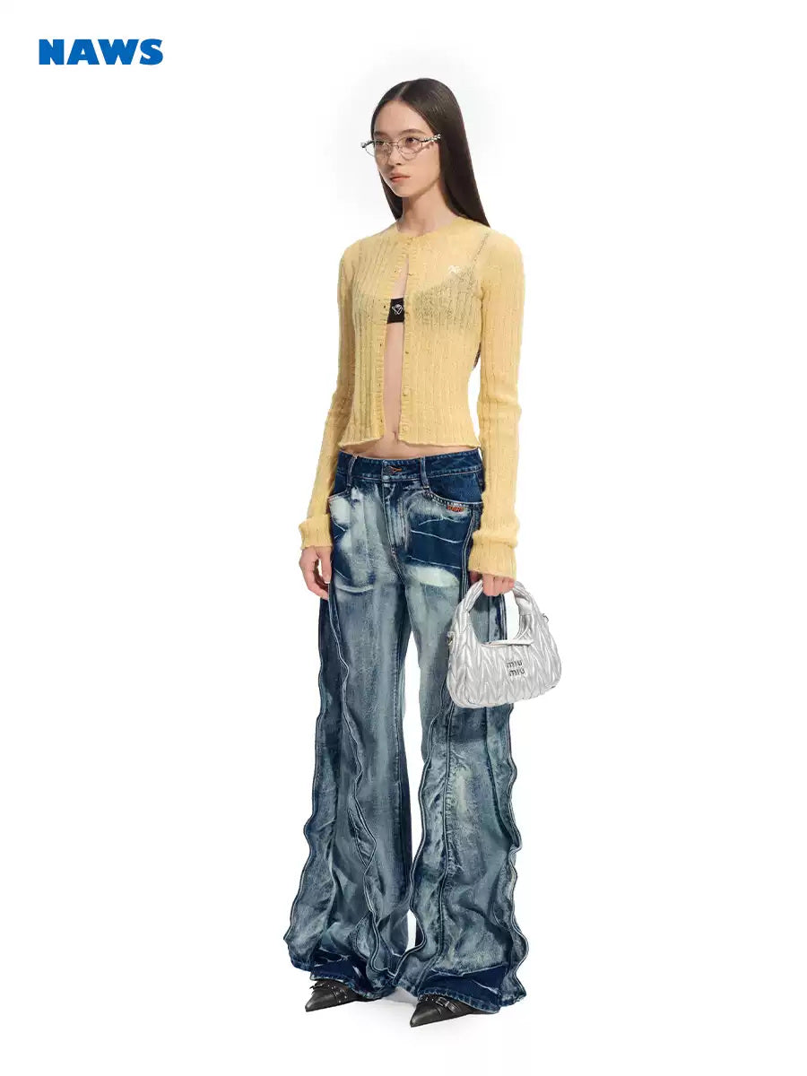 NAWS +5CM VOLCANO straight-leg jeans — view 2
