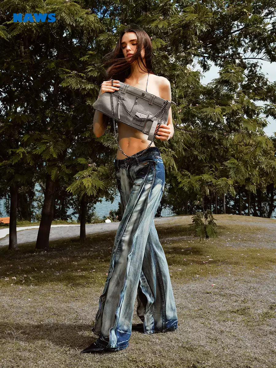 NAWS +5CM VOLCANO straight-leg jeans — view 3