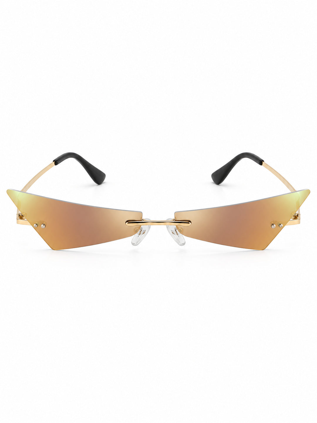OFF-LABEL C05 purple-film cat-eye sunglasses — front solo view on white