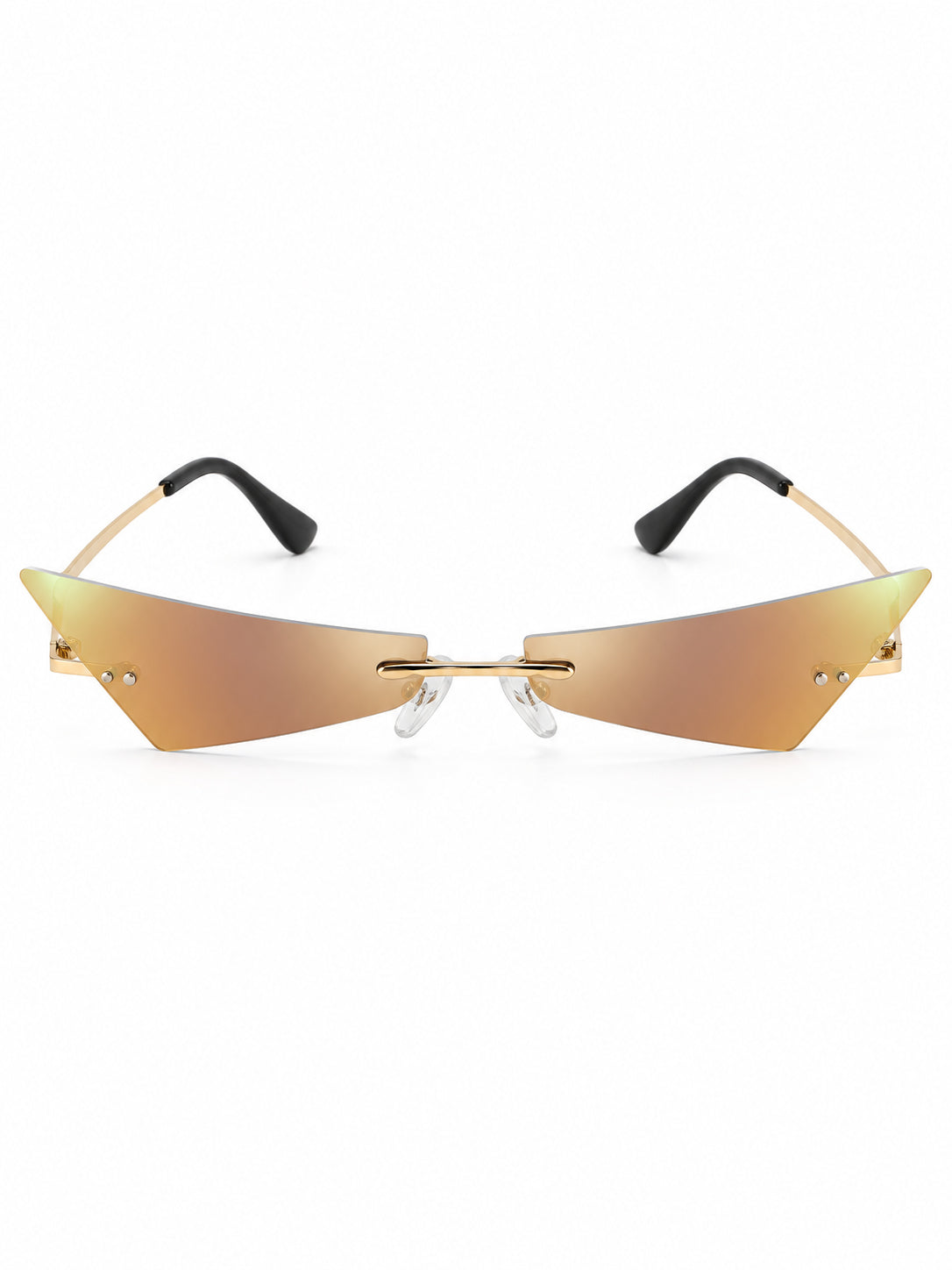 OFF-LABEL C05 purple-film cat-eye sunglasses — front solo view on white