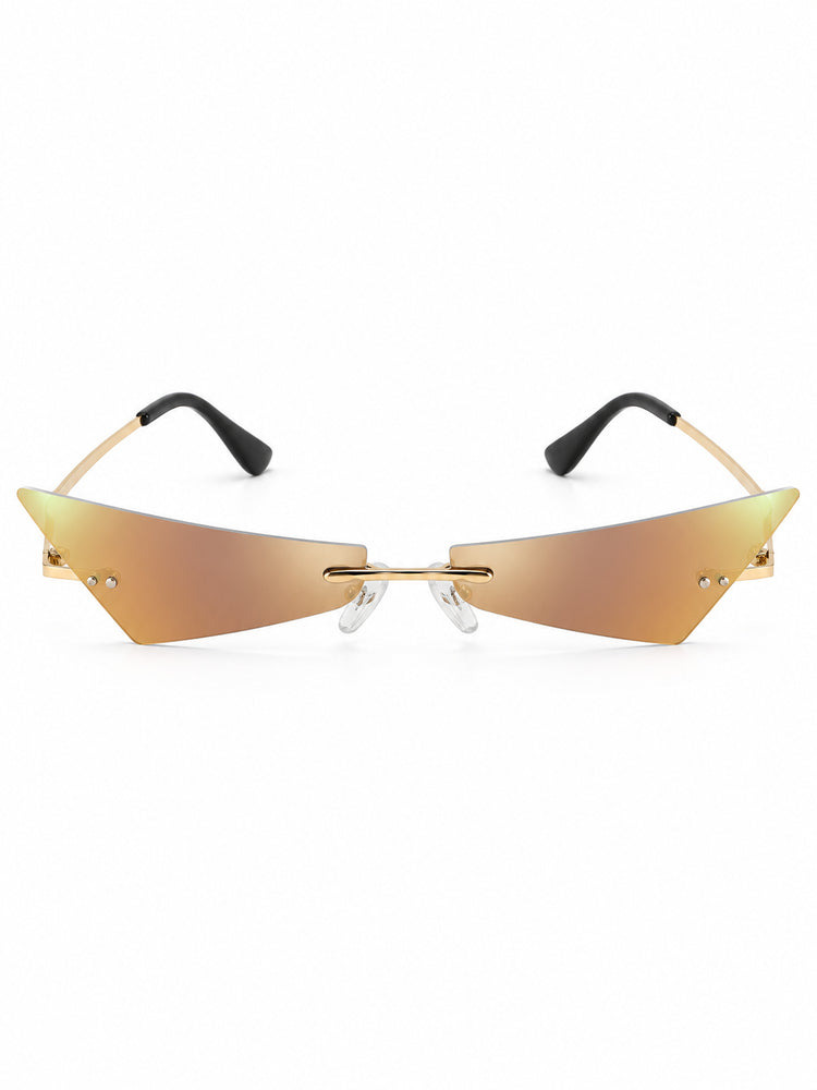 OFF-LABEL C05 purple-film cat-eye sunglasses — front solo view on white