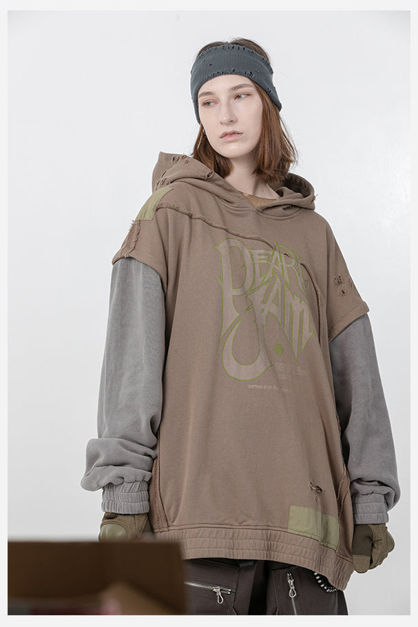 TRASHER detachable sleeve sweatshirt - Dragon Star