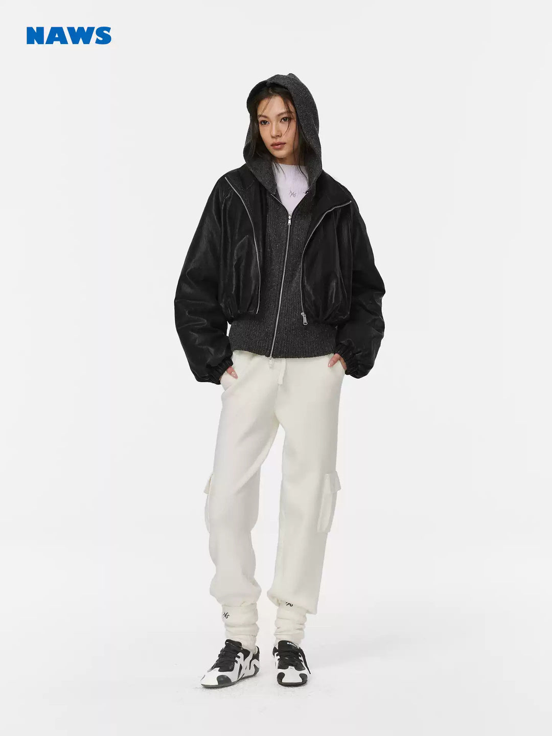 NAWS POLAR NIGHT layered hooded padded jacket — view 4