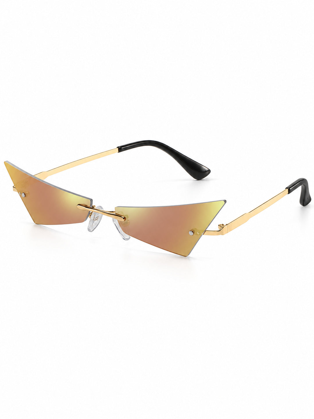 OFF-LABEL C05 purple-film cat-eye sunglasses — angled solo view on white