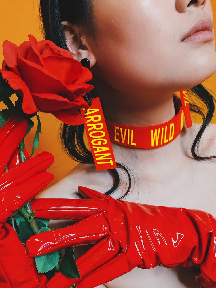 eoh studio btbm earrings red editorial front
