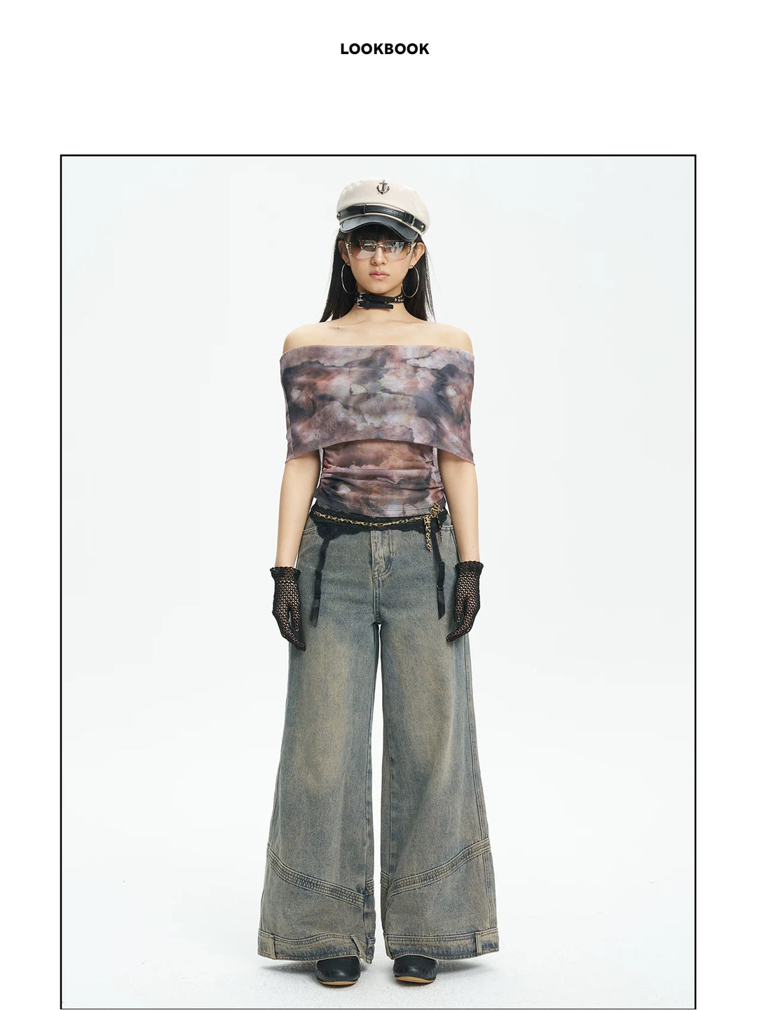 NEXT PASSPORT reversible mesh off-shoulder top, photo 5