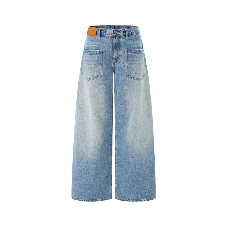 NAWS CERAMIC reversed-pocket sack jeans — view 6