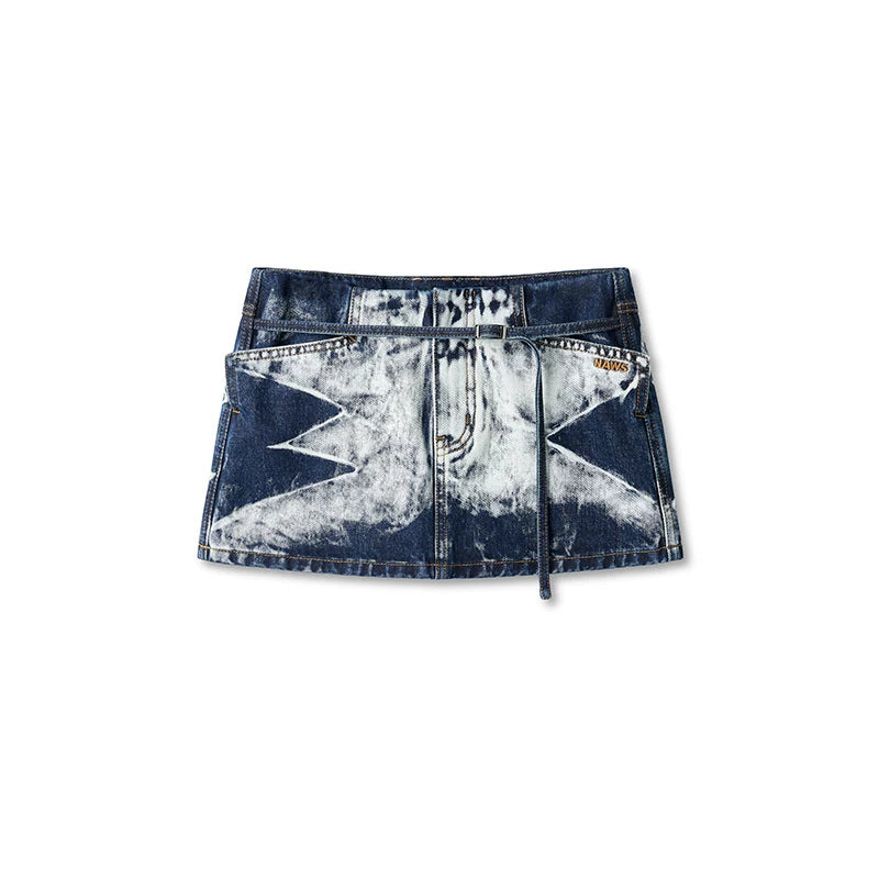 NAWS VOLCANO washed denim mini skirt — view 6