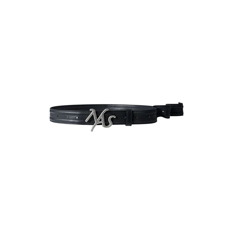 NAWS TWIST BUCKLE sculptural leather belt — view 6