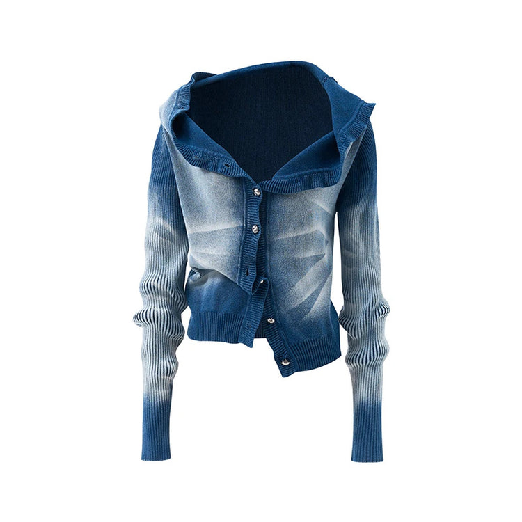 NAWS VOLCANO convertible-button knit cardigan — view 6