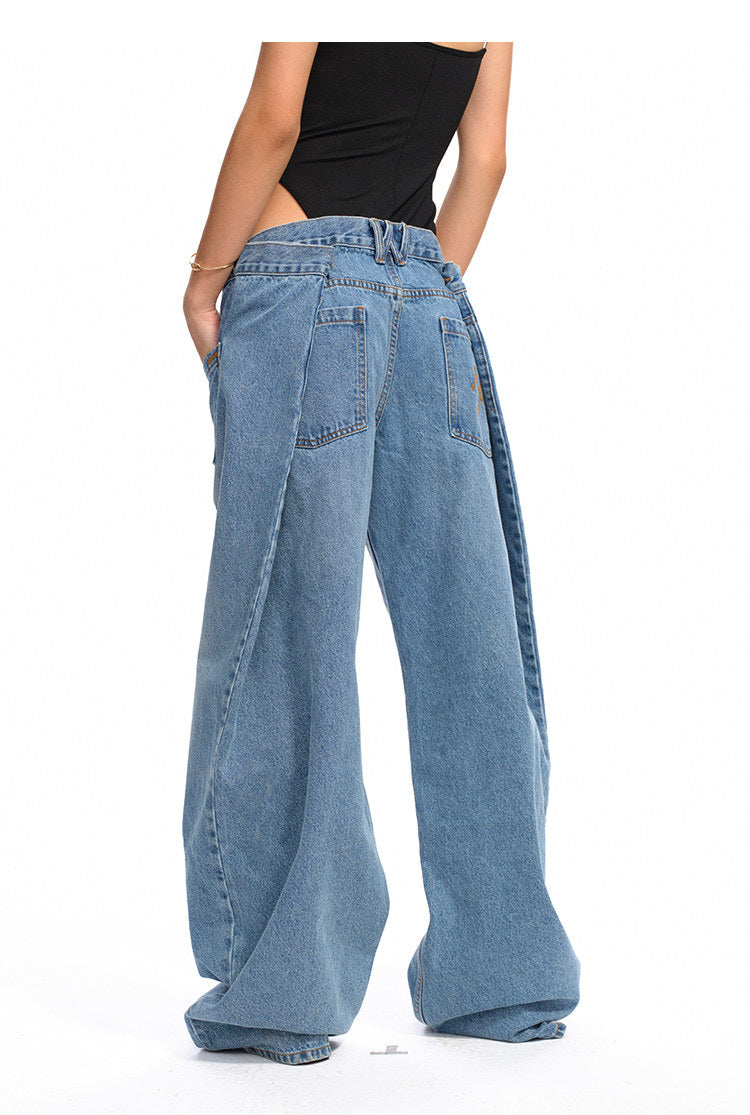 NAWS CERAMIC reversed-pocket sack jeans — view 7