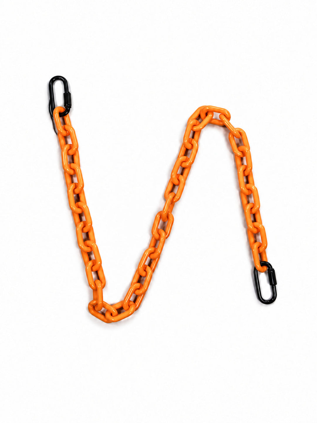 COLLATERAL — trouser chain orange with black metal hardware