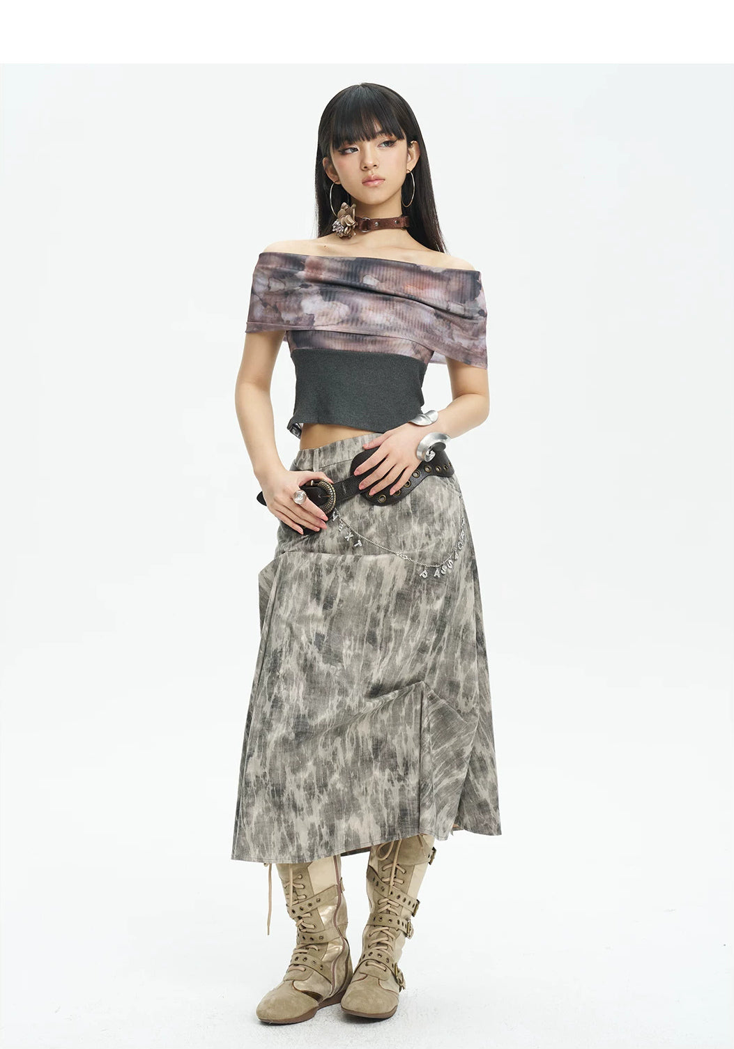 NEXT PASSPORT reversible mesh off-shoulder top, photo 10