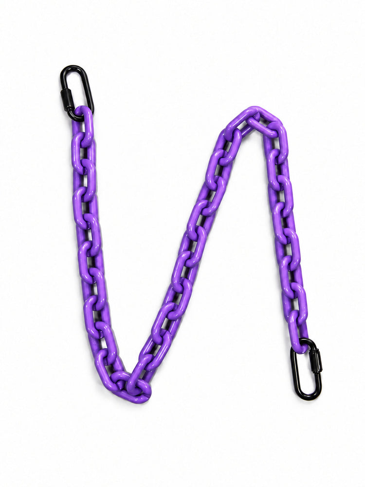 COLLATERAL — trouser chain purple with black metal hardware