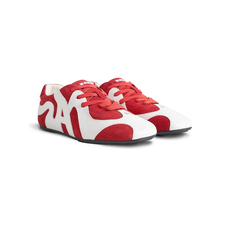NAWS N TRAINER leather low-top sneakers — view 9