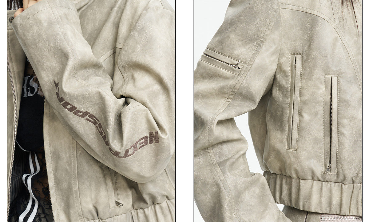 NEXT PASSPORT light-gray tie-dye jacket and pleated mini skirt matching set, photo 10