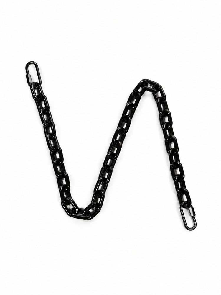 COLLATERAL — trouser chain black with black metal hardware