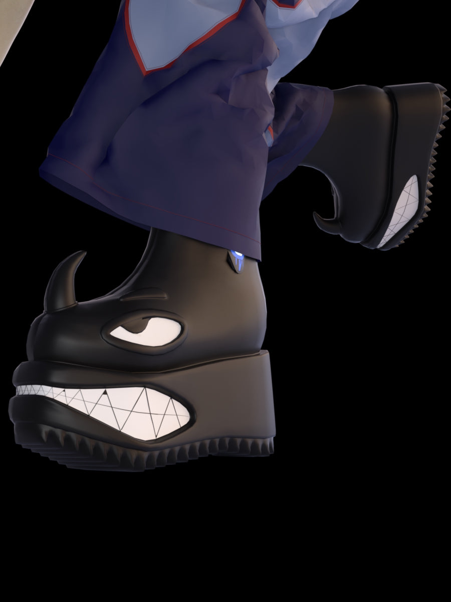 EMBRYO ANGRY horn-toe platform boots — original brand CGI styling 2