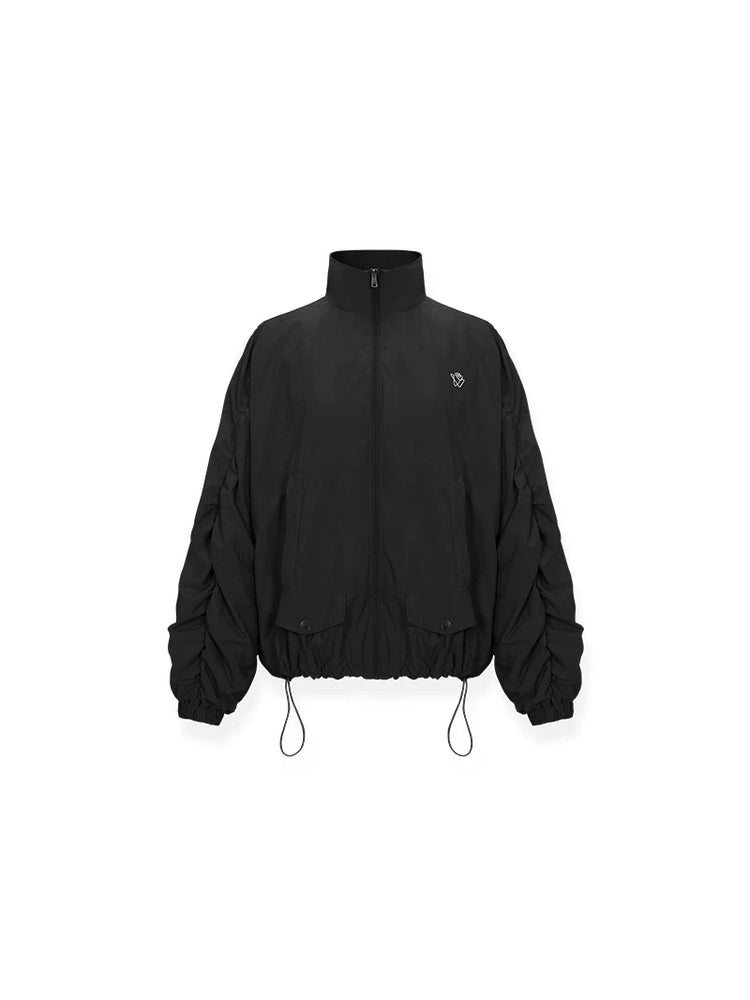 NAWS CLOUD softshell running jacket — carbon-black softshell running jacket, front product view
