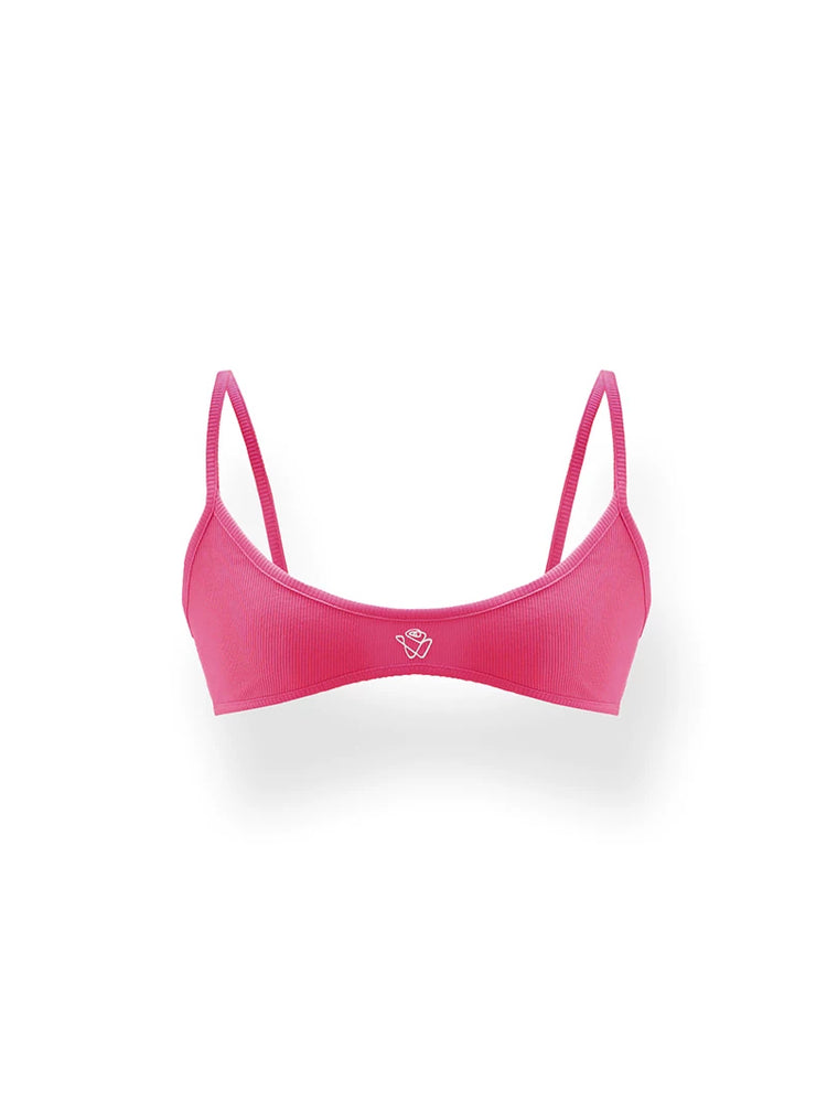 NAWS INTERPRETATION butterfly layering camisole — fuchsia butterfly layering camisole, front product view