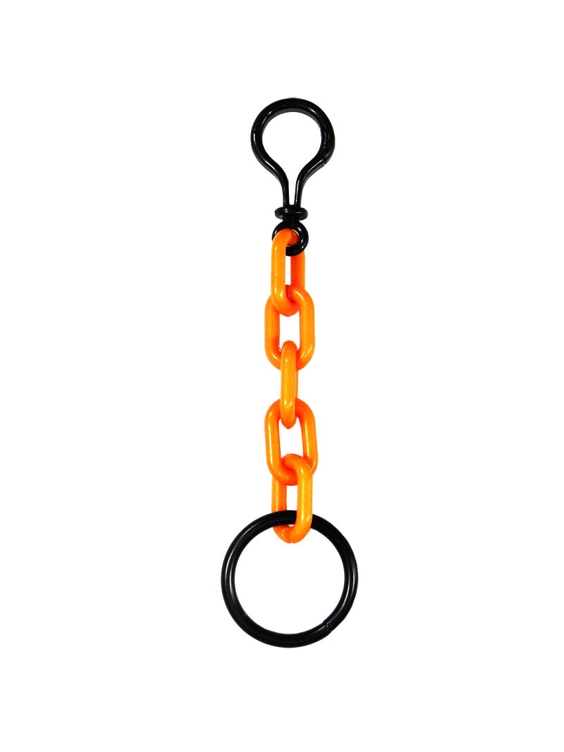 COLLATERAL — keyring orange with black metal hardware