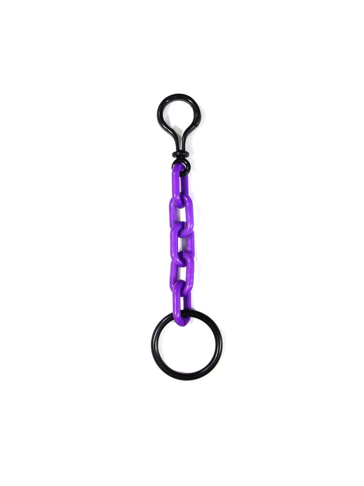COLLATERAL — keyring purple with black metal hardware