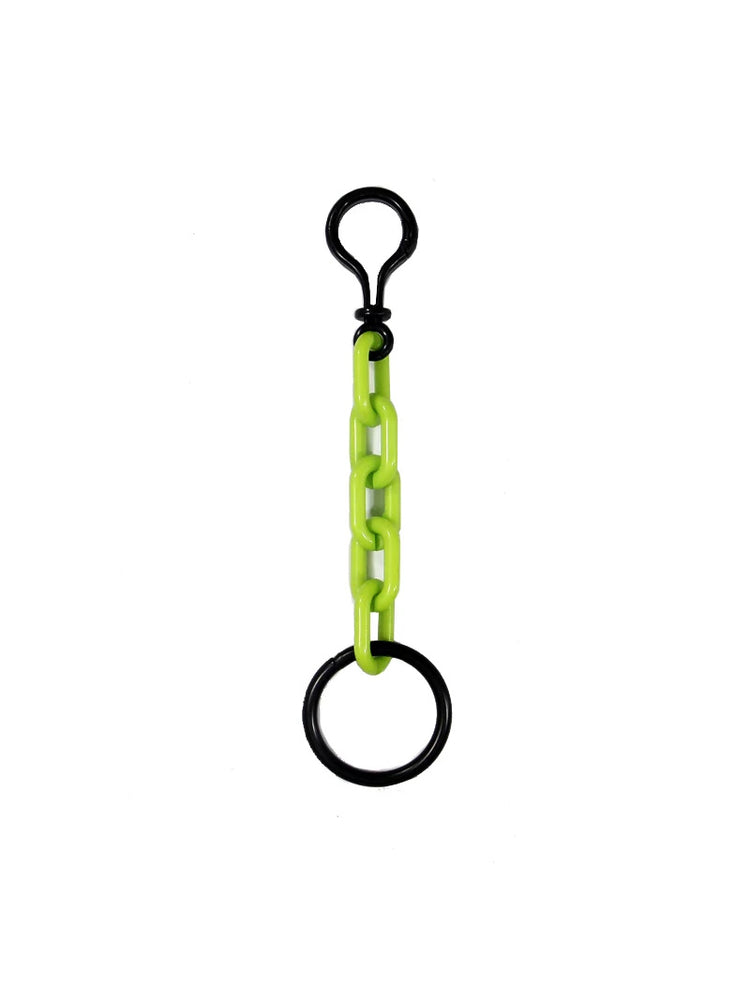 COLLATERAL — keyring green with black metal hardware